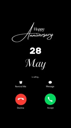 ANNIV 28 MAY CALLING