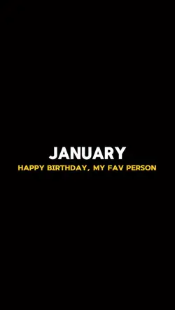 BIRTHDAY JANUARY 