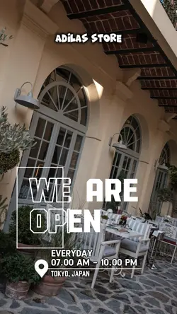 WE ARE OPEN 