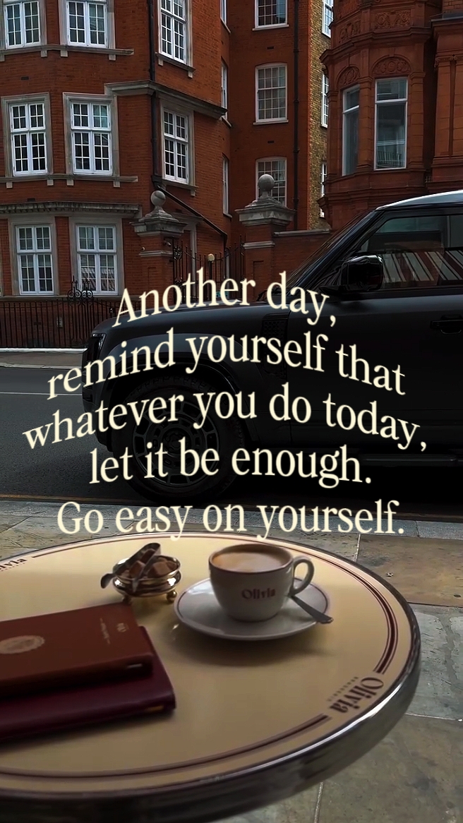 Go easy on yourself
