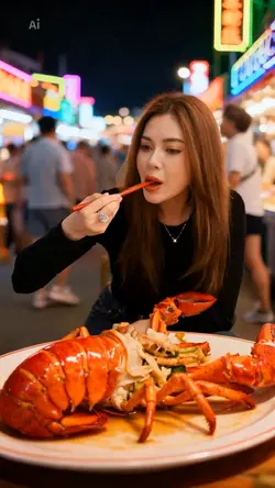 Mukbang tôm hùm