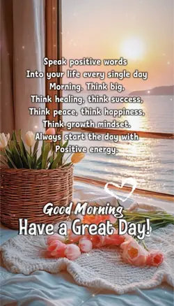 Speak positive words