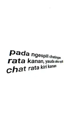 chat rata kanan kiri