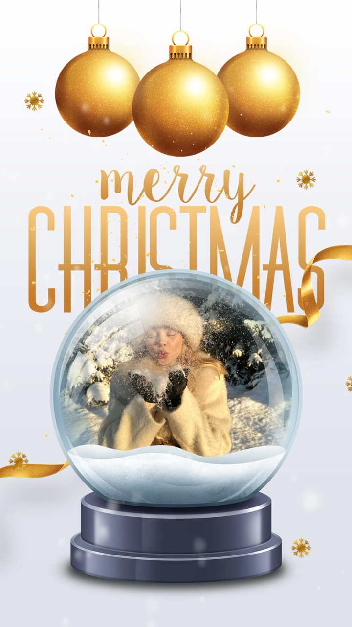 Navidad 2024 globo de nieve