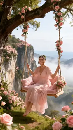 Pink Flower Swing-G