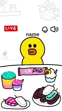 아이스크림 먹는 오리