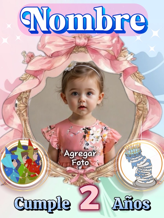 Aurora bebé invitaci