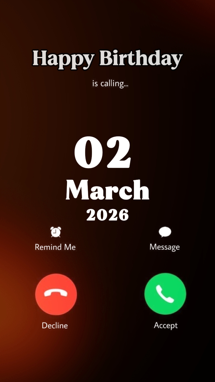 FELIZ CUMPLEAÑOS 02 DE MARZO