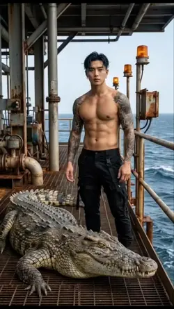 HUMAN X CROCODILE