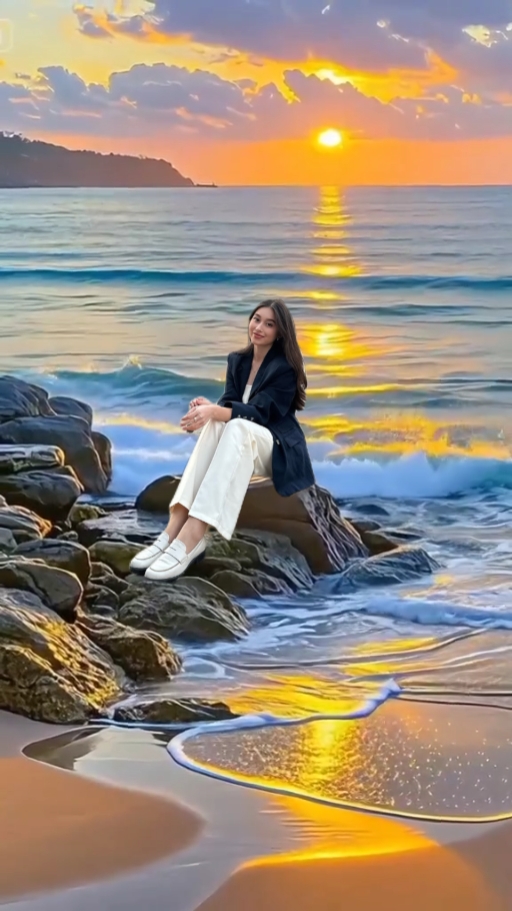 pemandangan matahari terbenam 