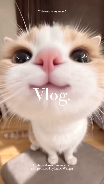 Cat cute slow