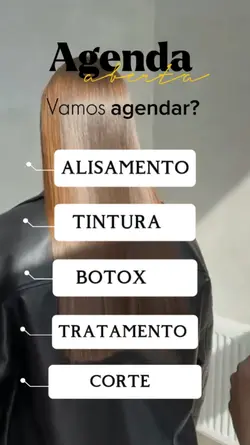 Agenda aberta cabelo