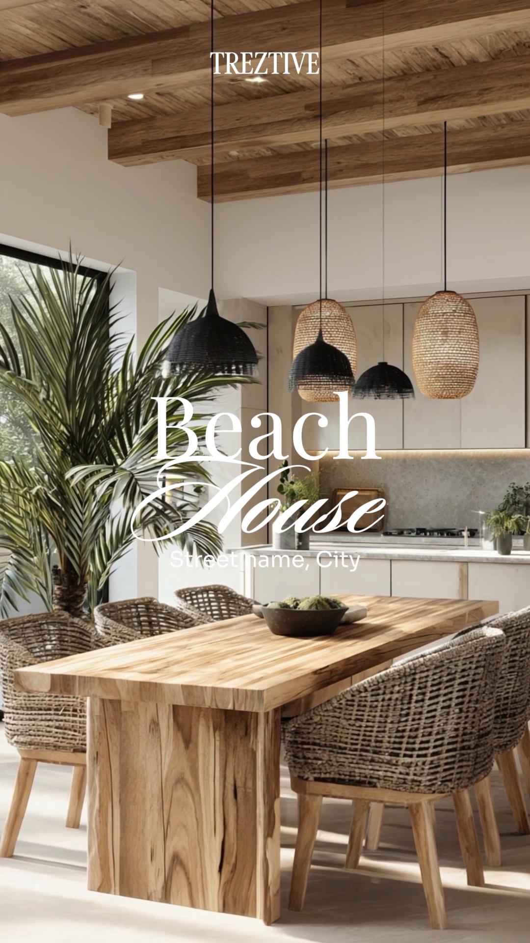 Interior de la casa de playa
