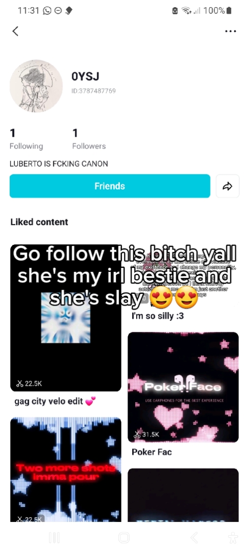 FOLLOW HER RN