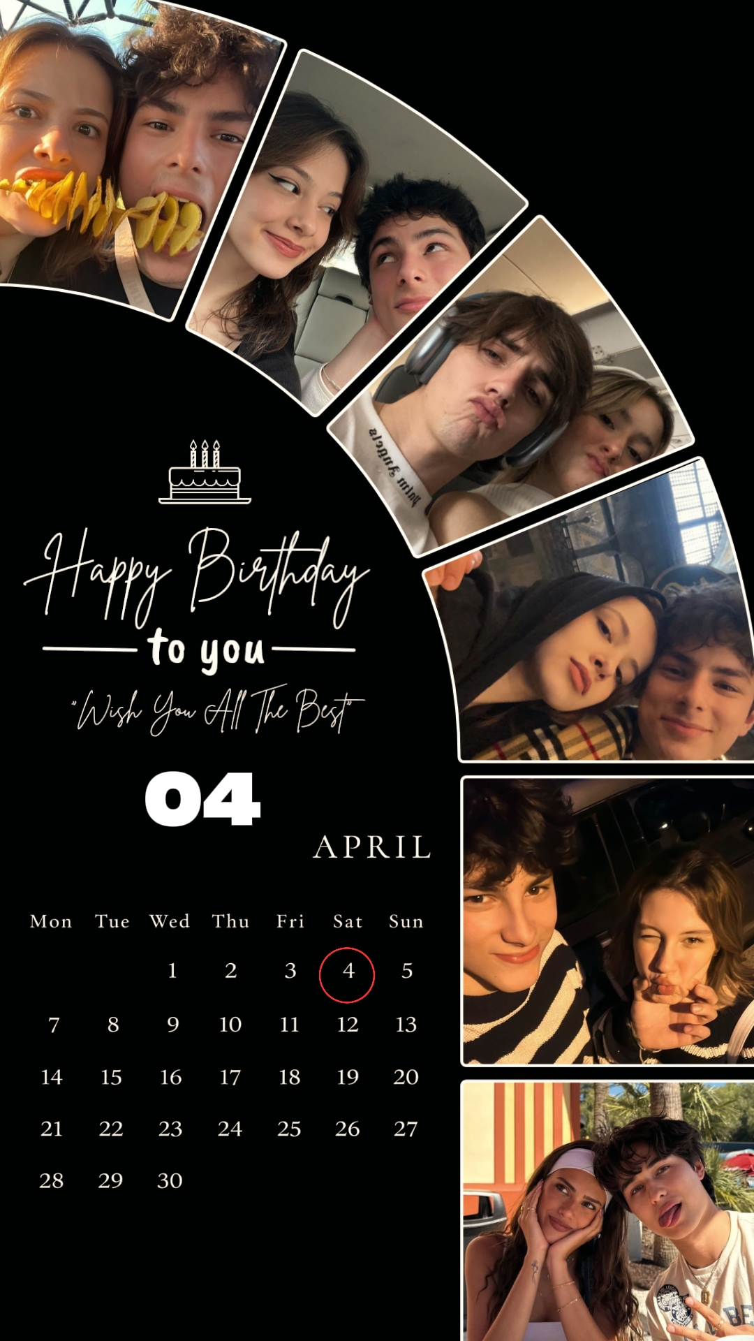 AMOR DE ANIVERSÁRIO DE ABRIL