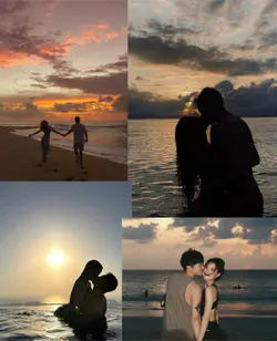 Casal na praia
