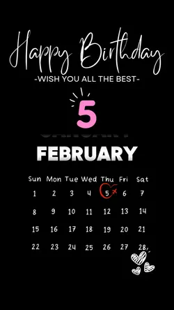 Birthday 5 February 