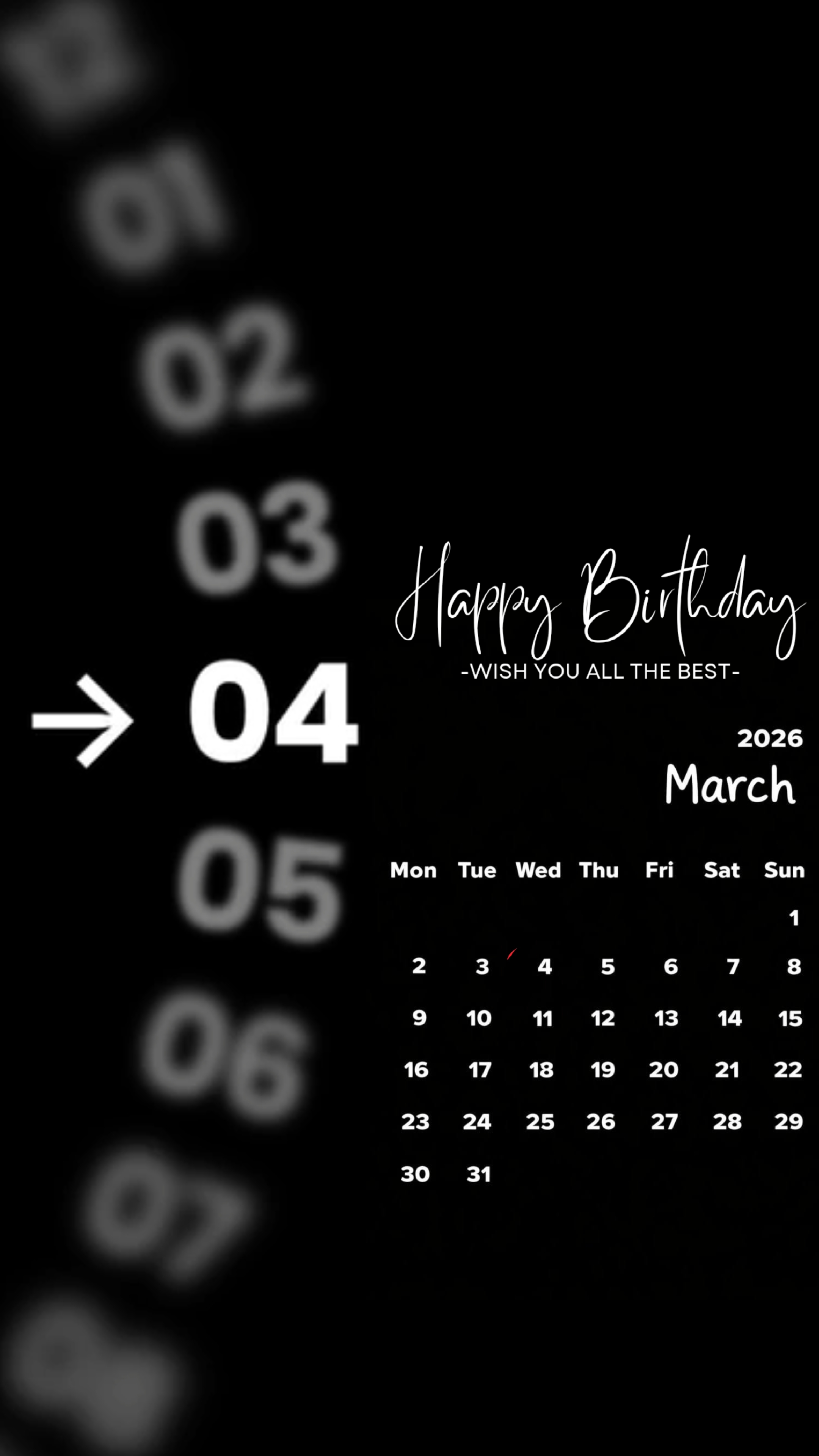 Ulang tahun 4 Maret