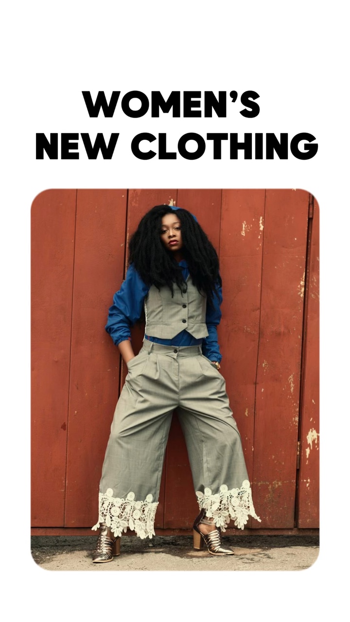 Affichage de produits de vêtements de collection pour femmes style TikTok