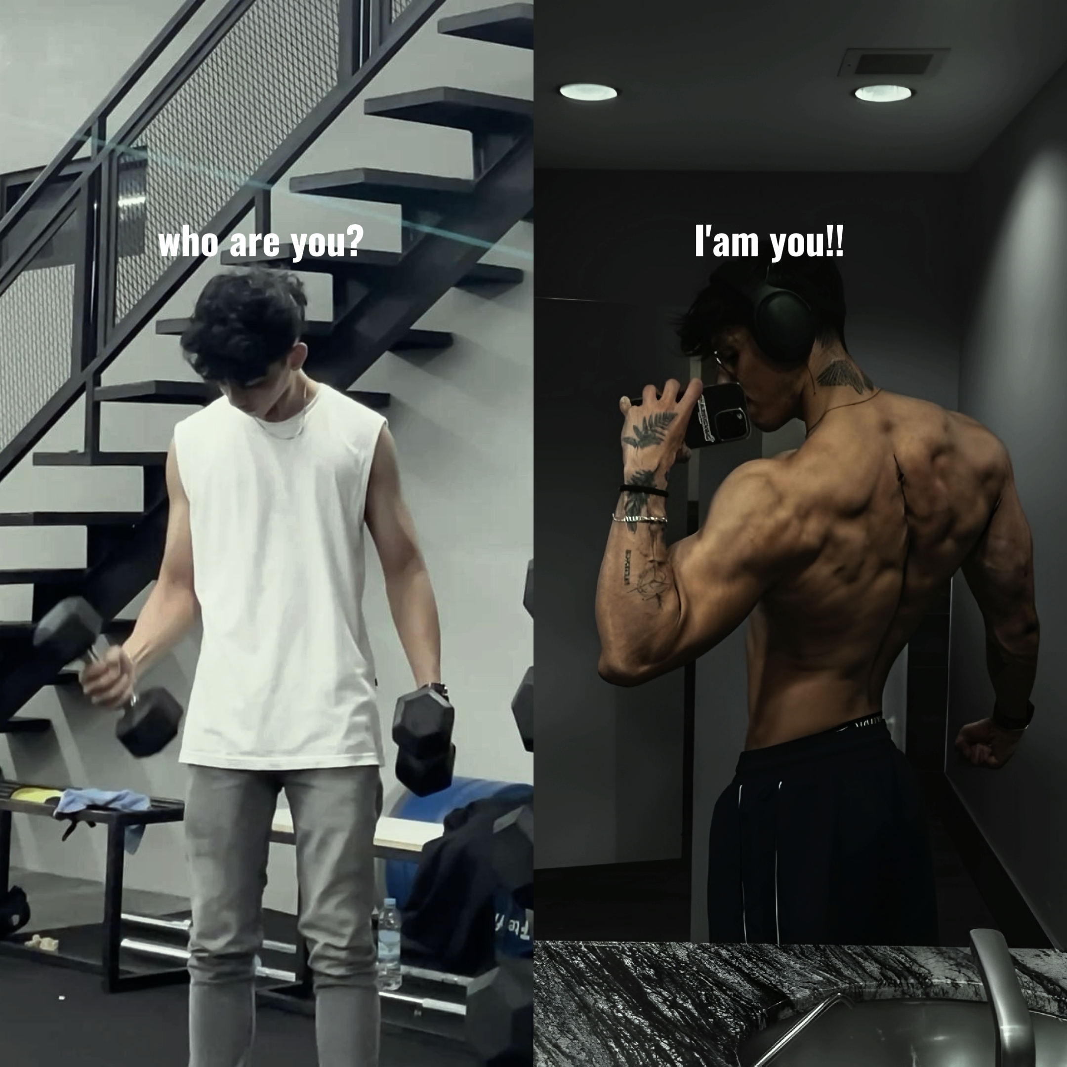 Gym Before after