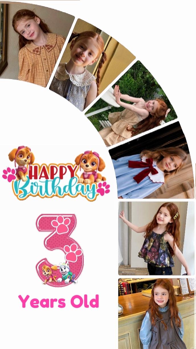 3Er cumpleaños de niña