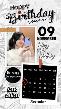 9 NOVEMBER HBD 2025