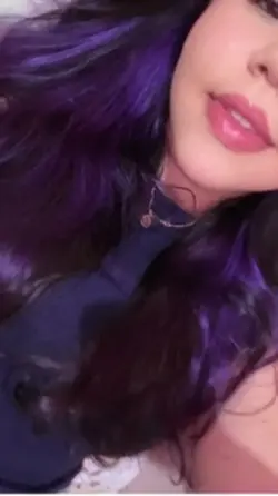 Cabelo roxo frase