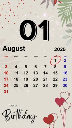 HBD 01 AUGUST 2025