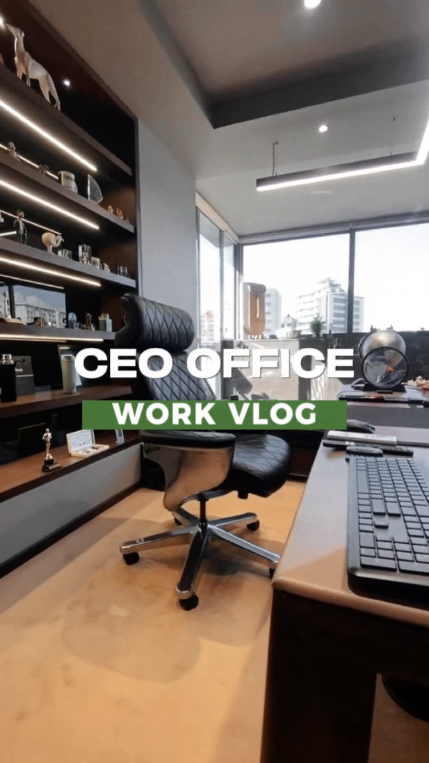 Vlog de trabajo de oficina de ceo