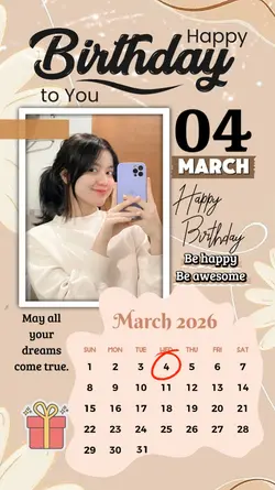 4 MARCH HBD 2026