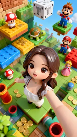 Chibi ai super mario