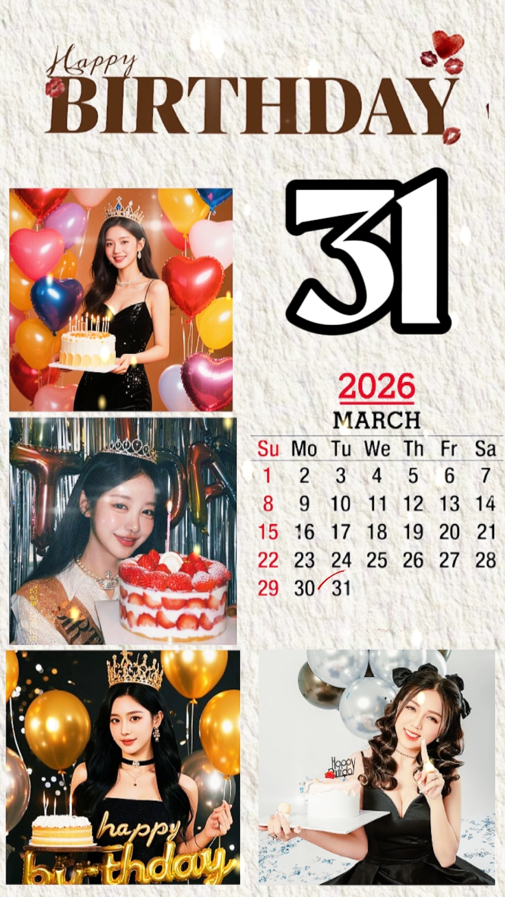 BIRTHDAY 31 MARCH 