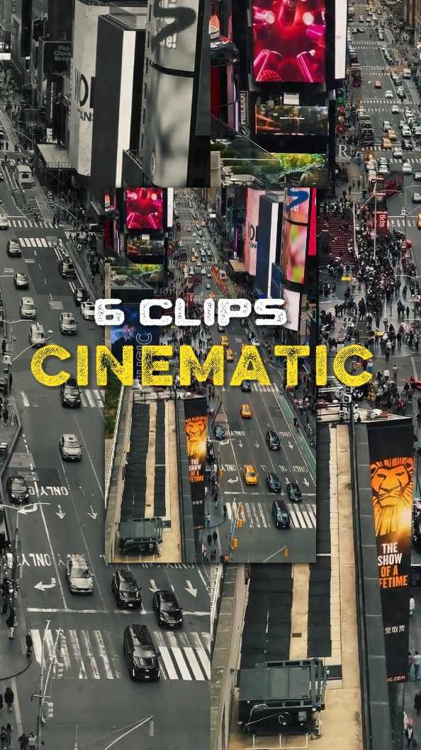 6 clips cinematic 