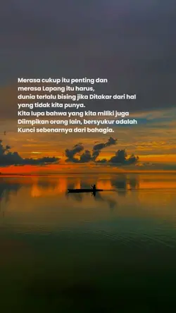 Merasa cukup