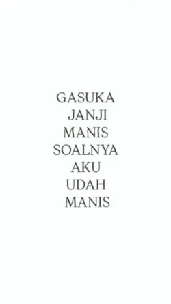 gasuka janji manis