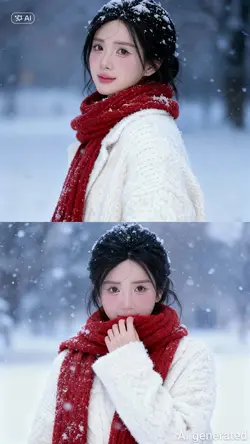 2 ảnh mùa đông AI