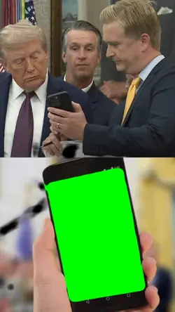 TRUMP LOOKING PHONE
