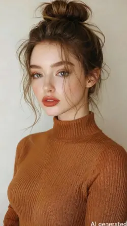 messy bun hair