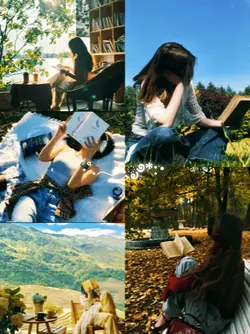 Moment with a book