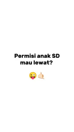 Anak SD mau lewat