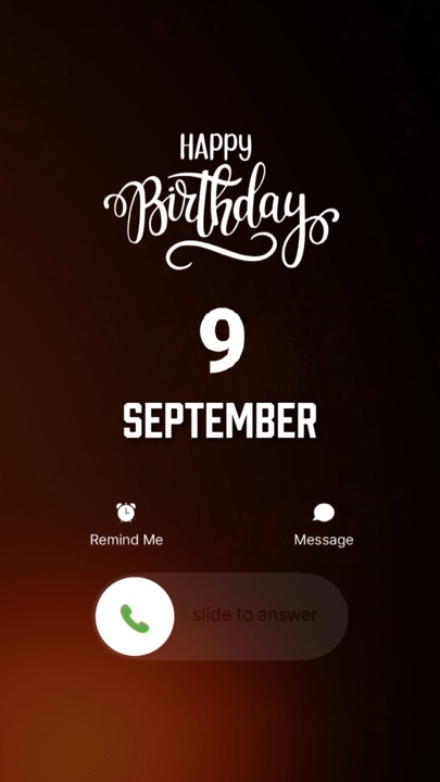 ULANG TAHUN 9 SEPTEMBER