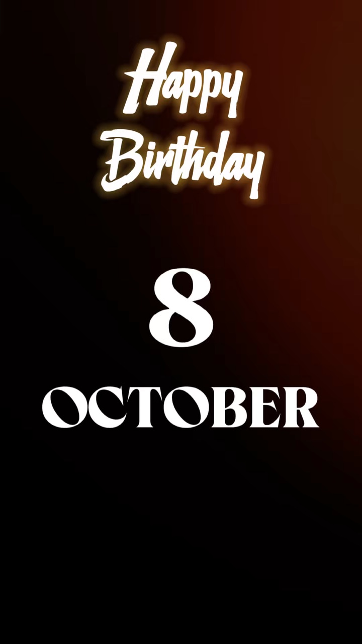 HBD 8 DE OCTUBRE