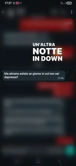 altra notte in down.