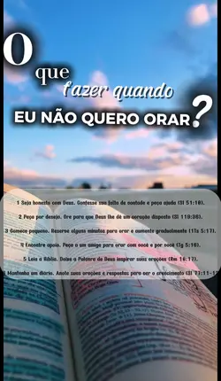 eu não quero orar?
