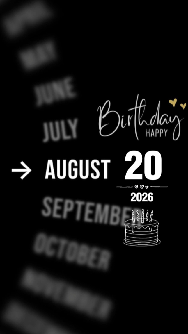 HBD SON 20 AUGUST