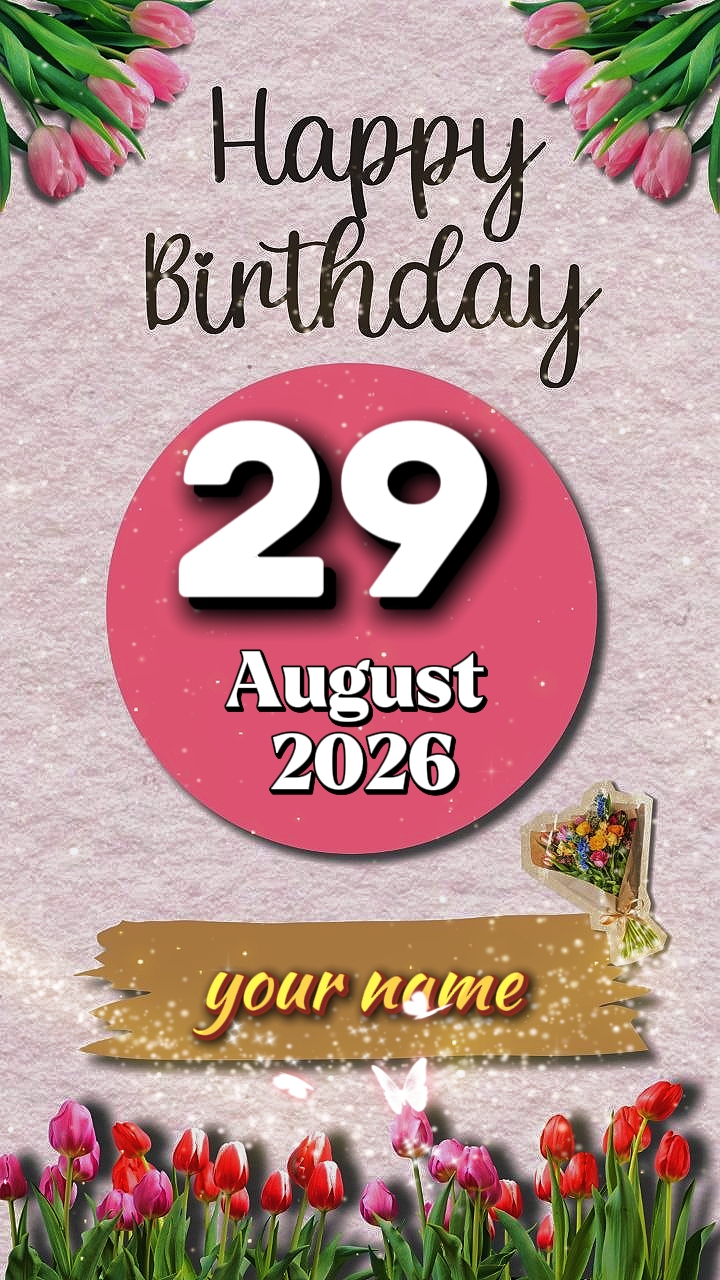 HBD 29 de agosto de 2026
