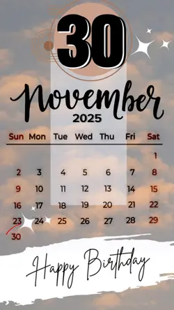 brithday 30 nov 2025