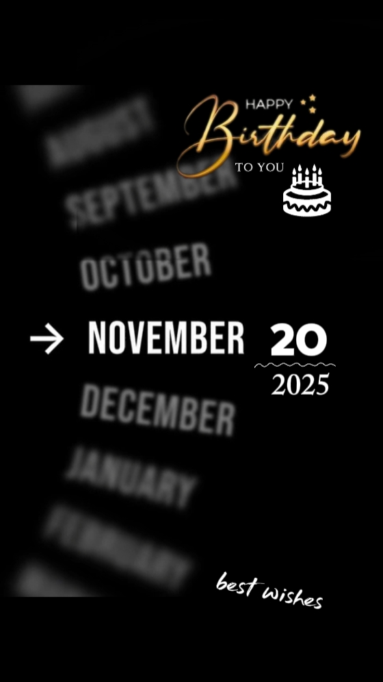 hbd 20 November 2025