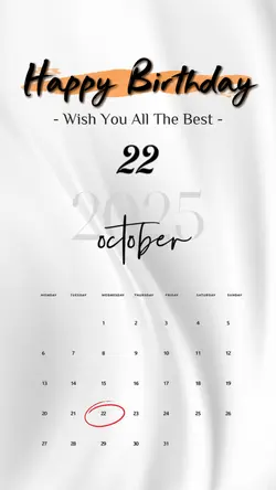 HBD 22 OCTOBER