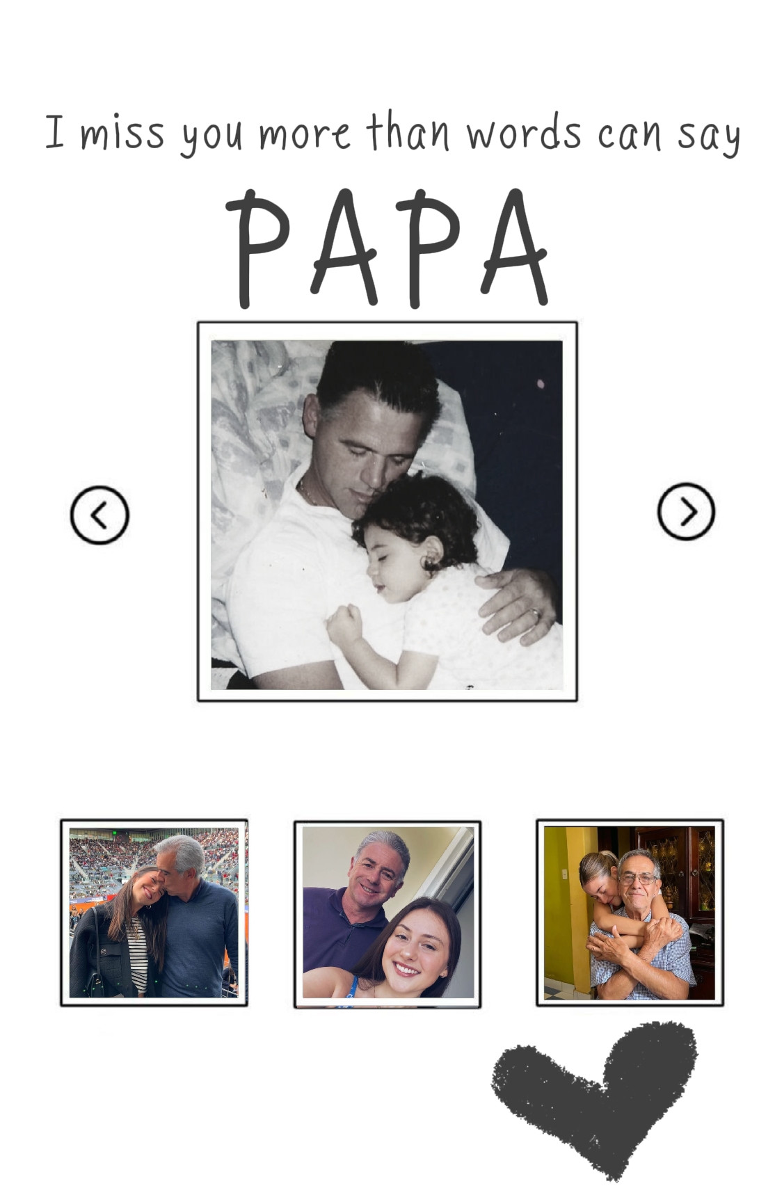 vermisse dich Papa